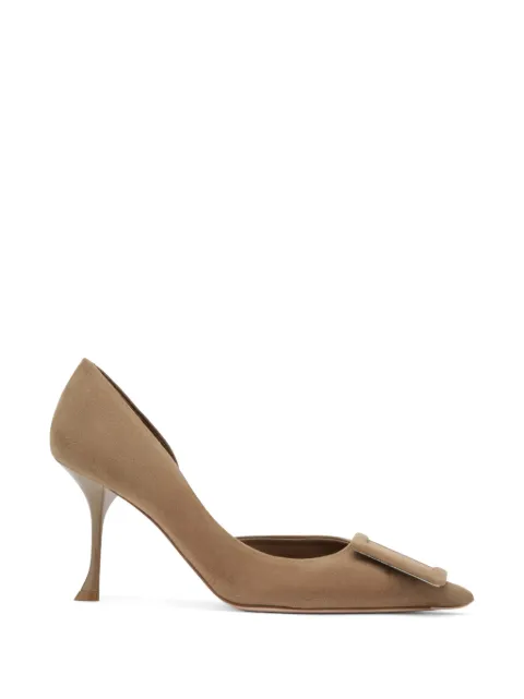 Roger Vivier zapatos de tacón de ante con detalle de hebillas