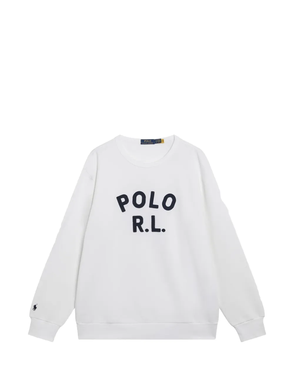 Polo Ralph Lauren logo-patch sweatshirt - Bianco