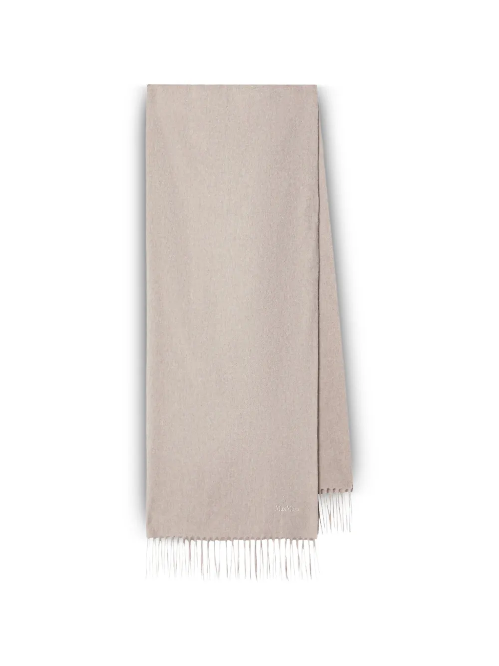 Max Mara logo-embroidered scarf