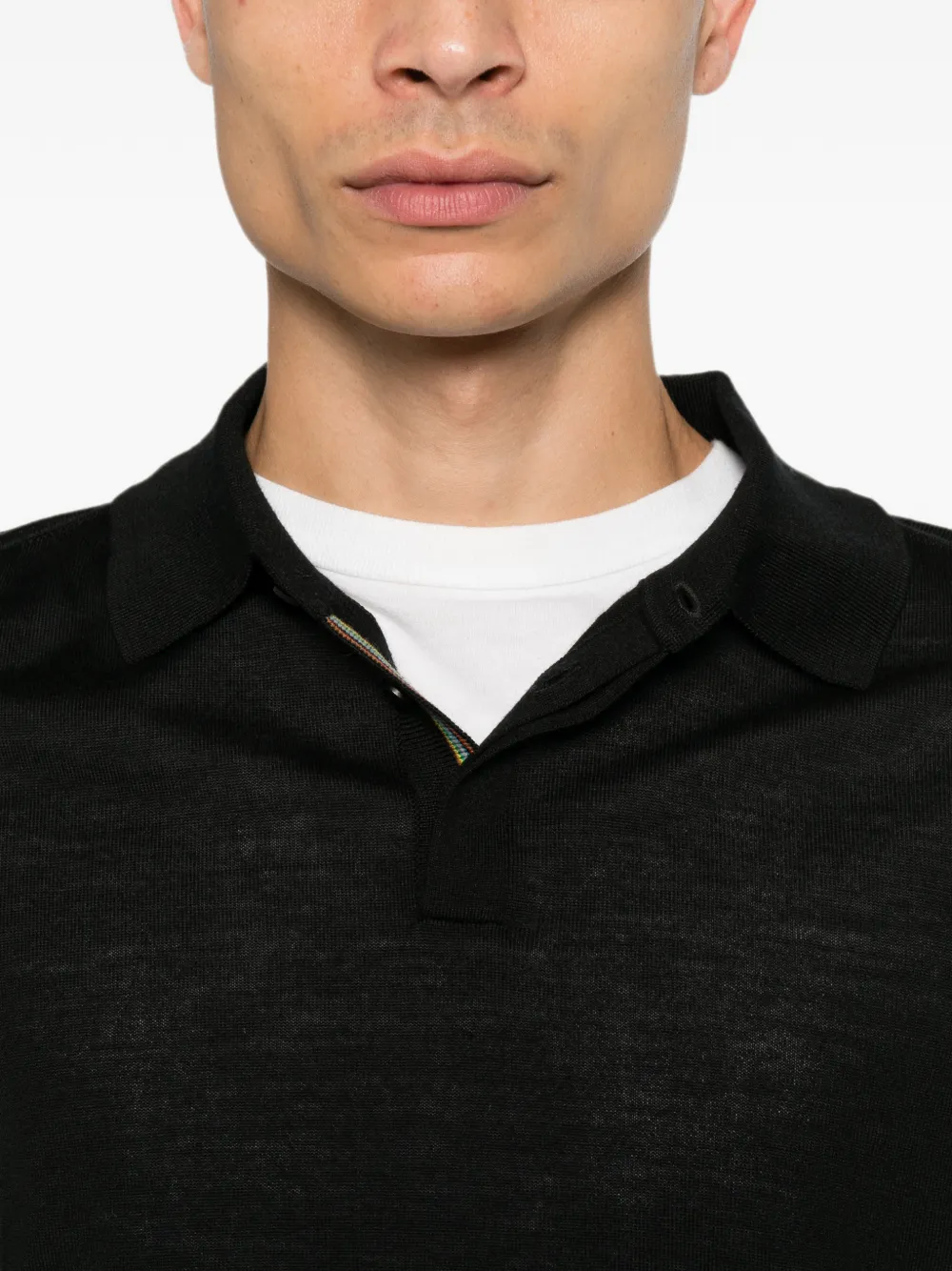 Paul Smith Poloshirt met lange mouwen Zwart
