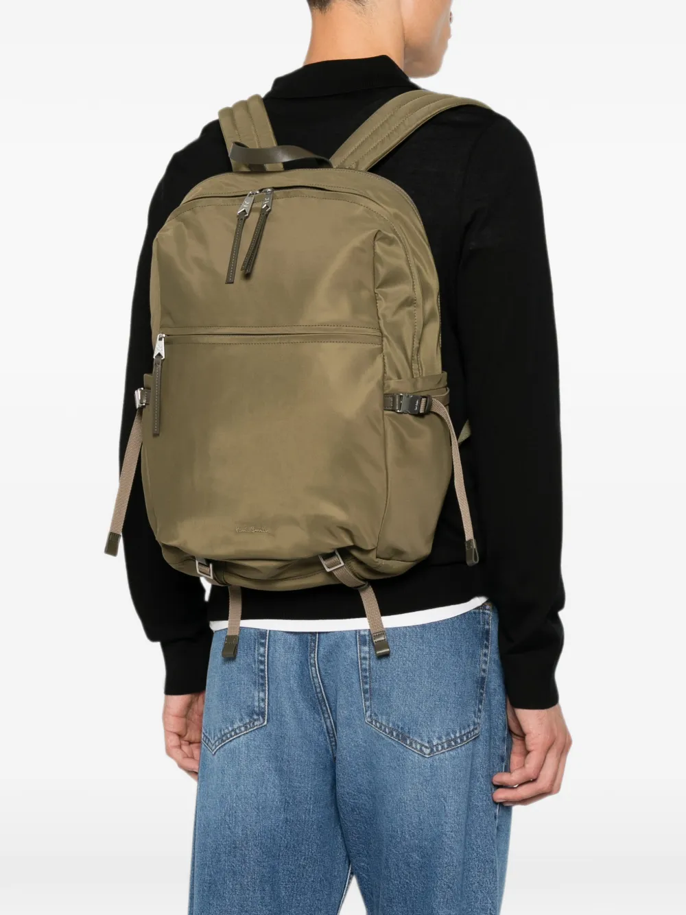 Paul Smith Rugzak met gespdetail en ritssluiting Groen