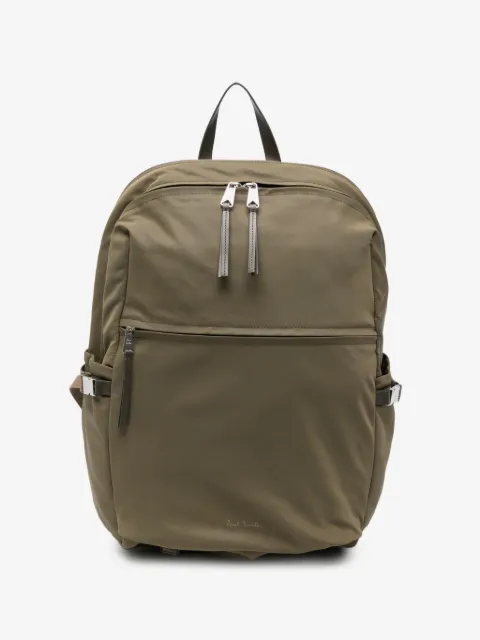 Paul Smith khaki recycled polyamide backpack