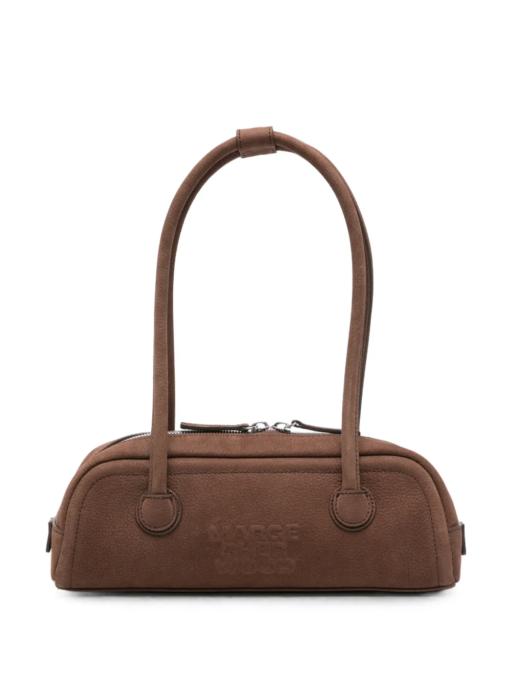 Marge Sherwood logo-embossed leather tote bag - Marrone