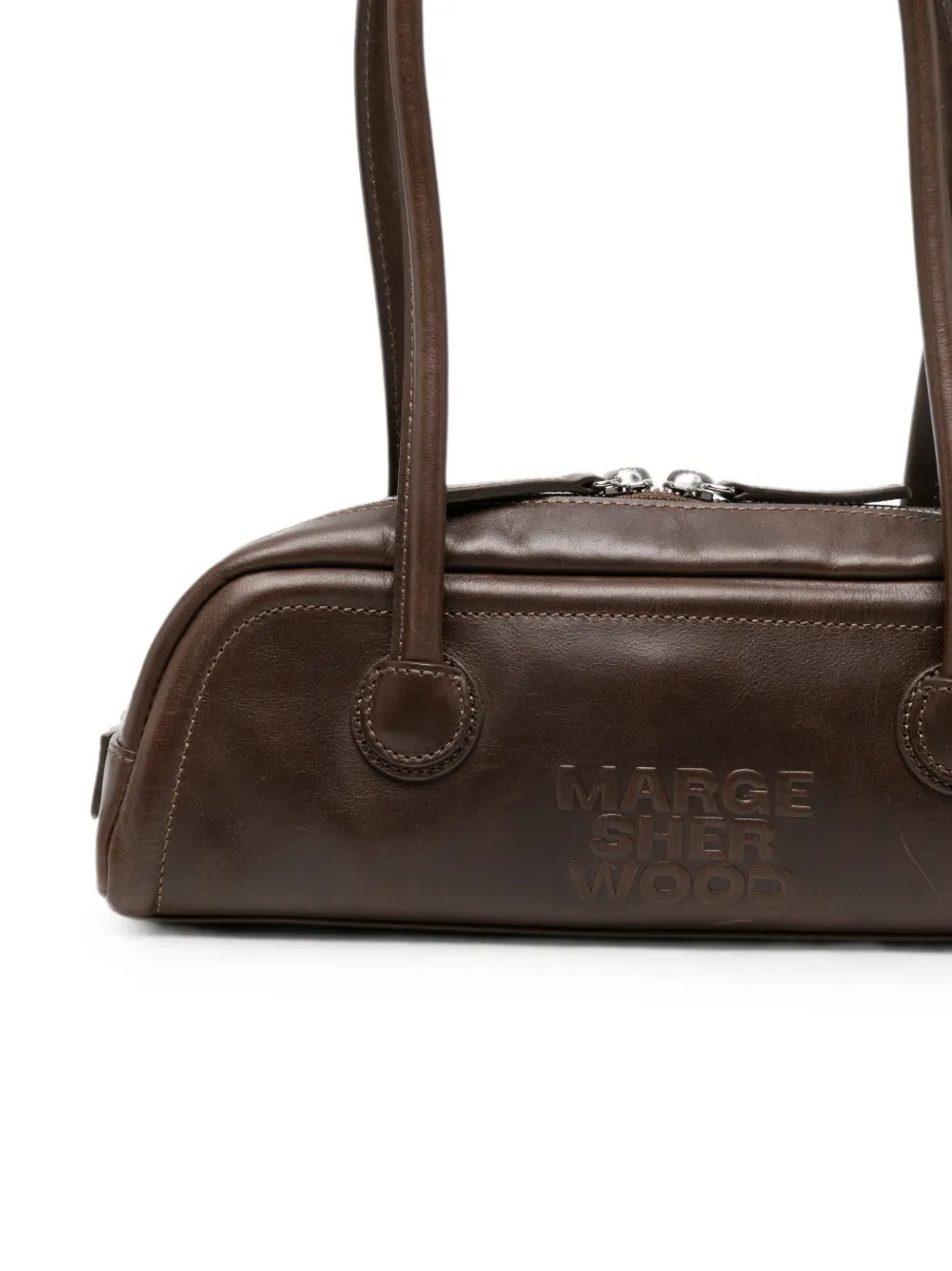 Marge Sherwood Soft Boston EW leren shopper Bruin