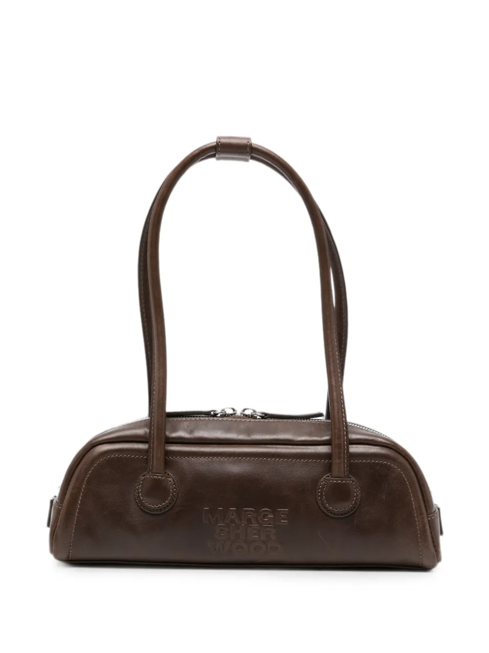 Marge Sherwood Soft Boston EW leather tote bag - Marrone