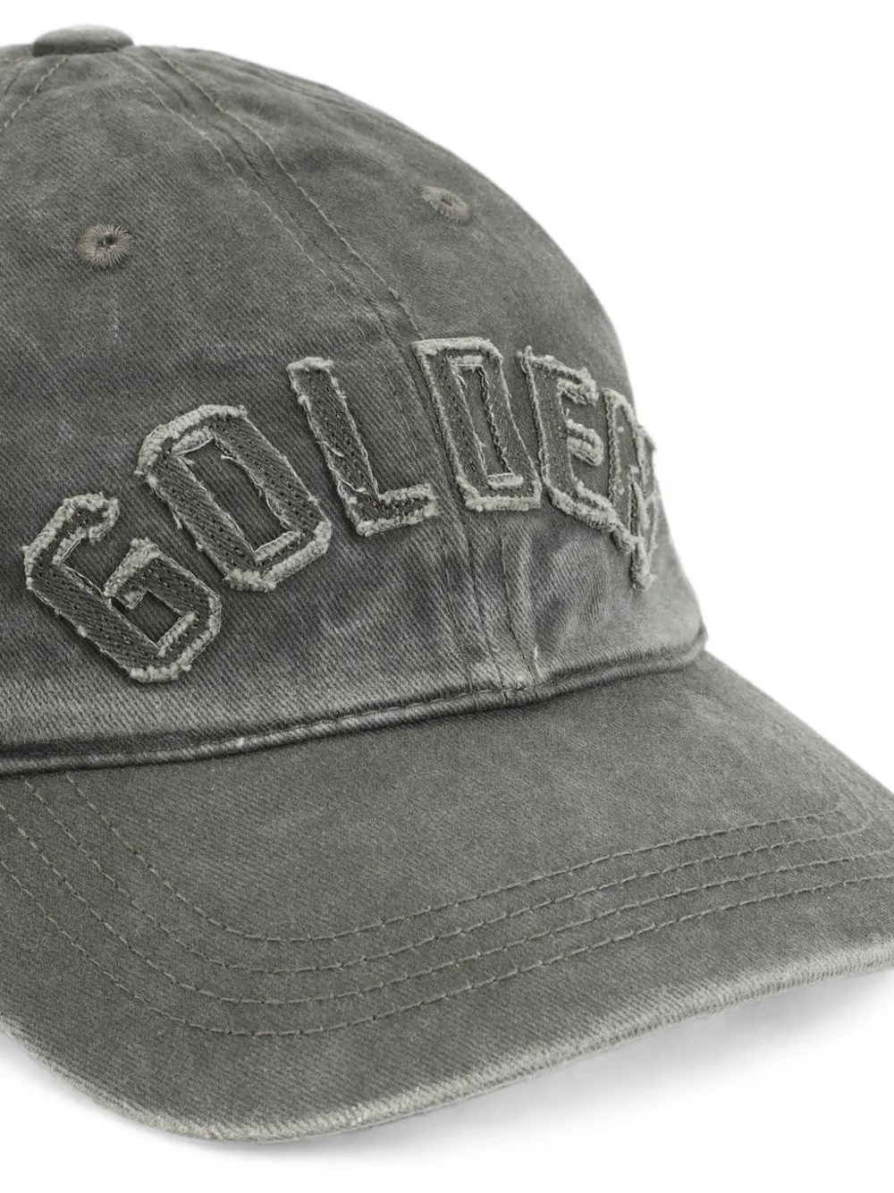 Golden Goose Honkbalpet met logopatch Groen