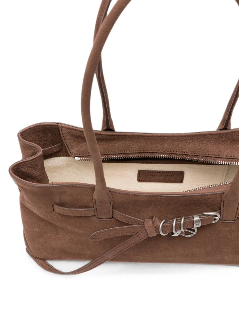 Marge Sherwood Schoudertas met gespdetail Bruin