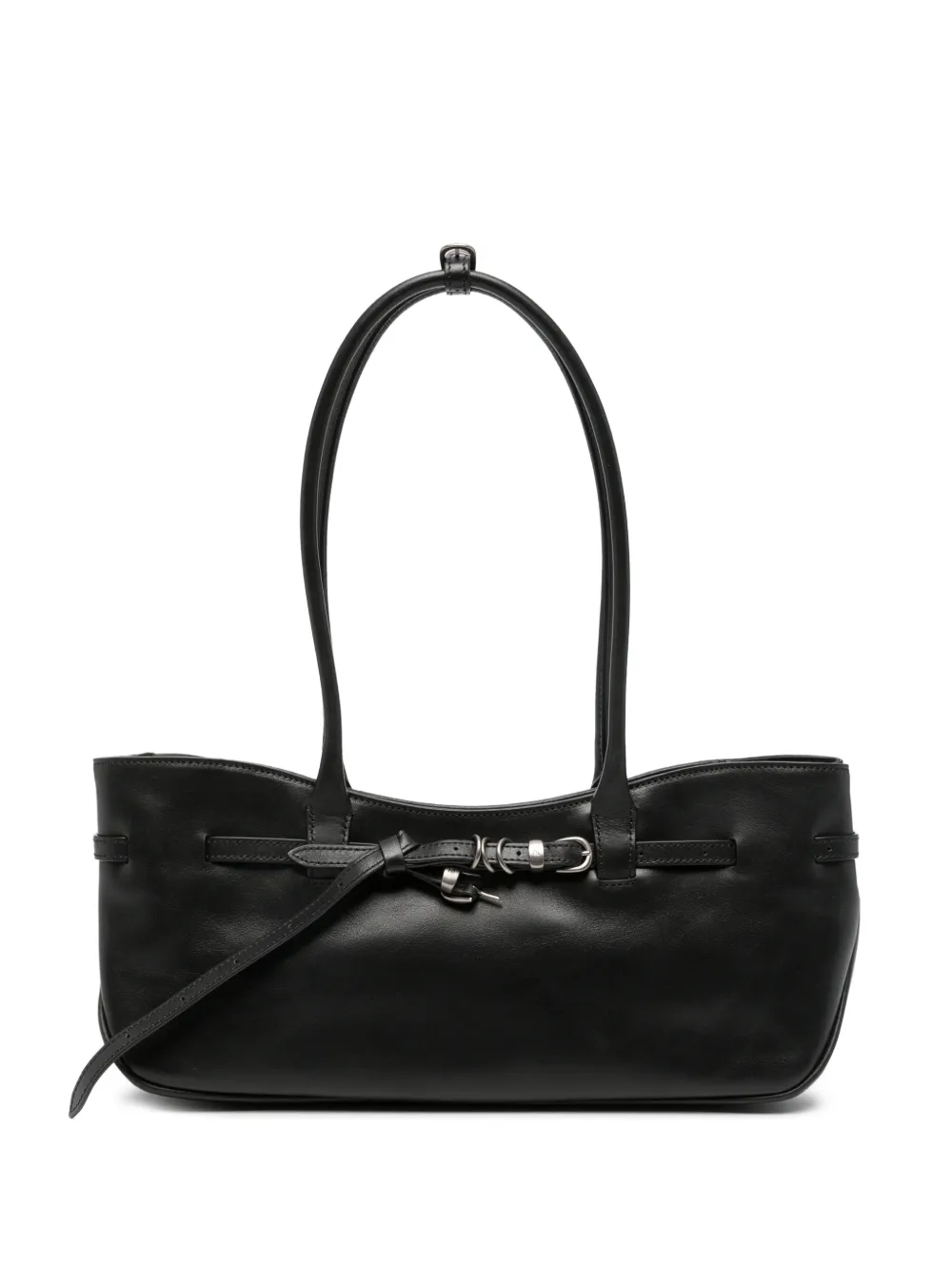 Marge Sherwood buckle-detail leather shoulder bag - Nero
