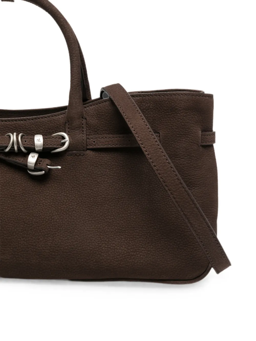 Marge Sherwood Grandma Used suède shopper met ceintuur Bruin
