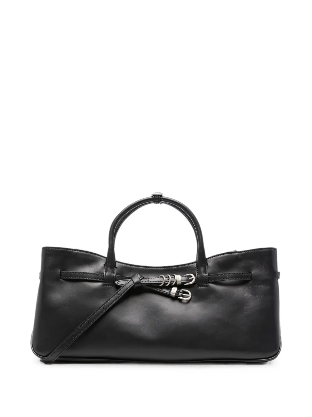 Marge Sherwood Grandma Used leather tote bag - Schwarz