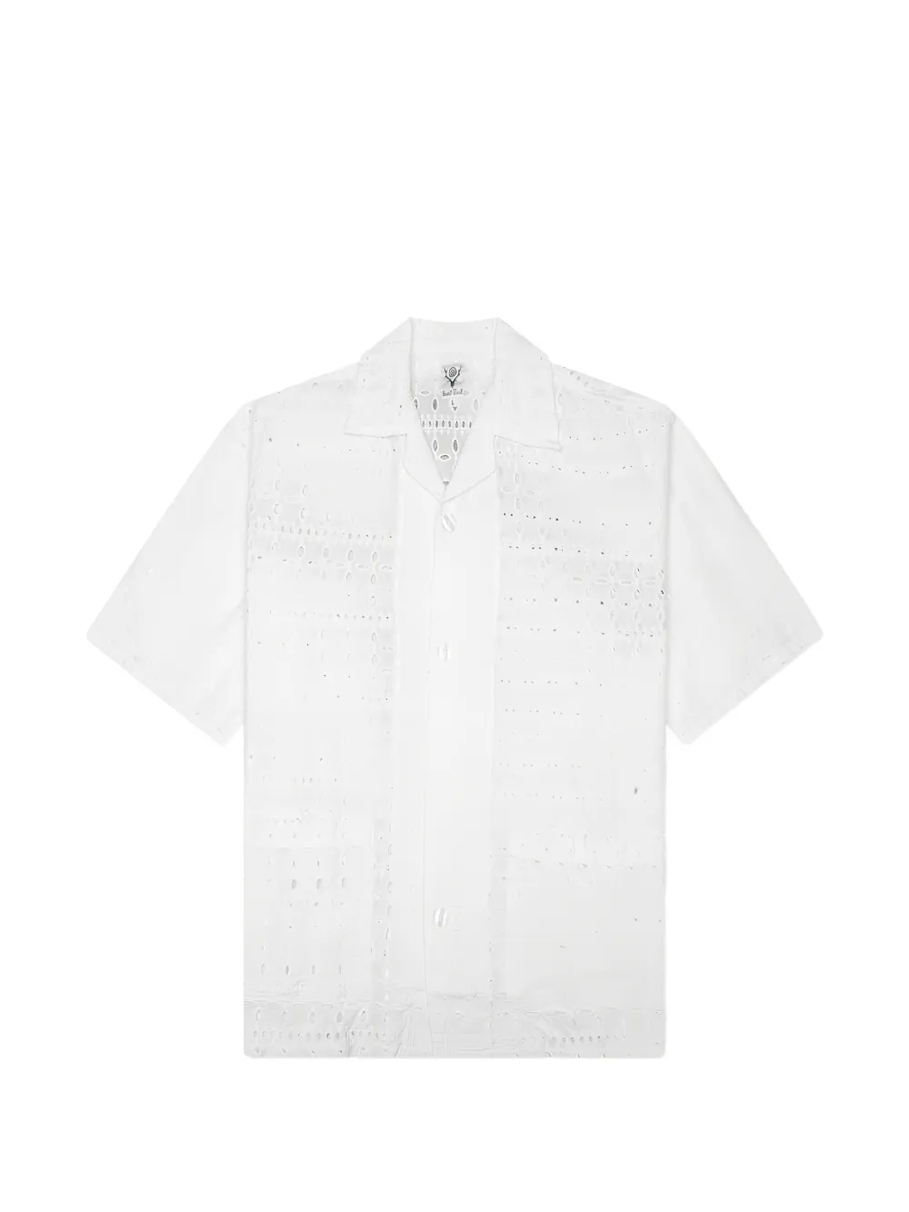 SOUTH2 WEST8 Cabana eyelet-embroidered shirt - Bianco