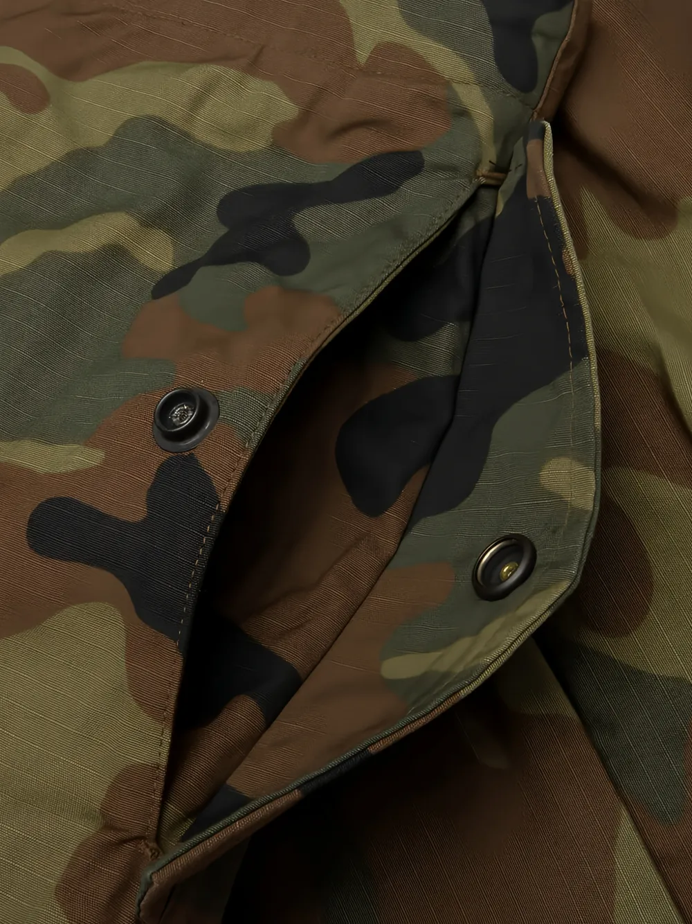 Needles Woodland ripstop katoenen cargo shorts Bruin