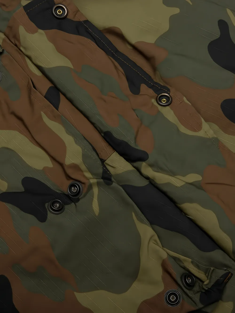 Needles Woodland ripstop katoenen cargo shorts Bruin