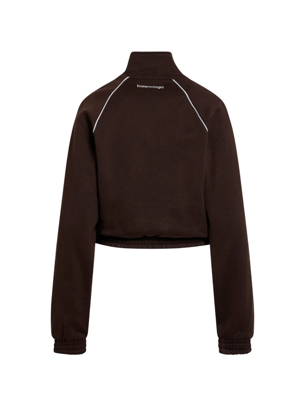 Balenciaga Sweater met afwerking en rits Bruin