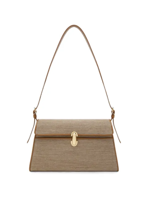 Savette  Symmetry leather-trim shoulder bag