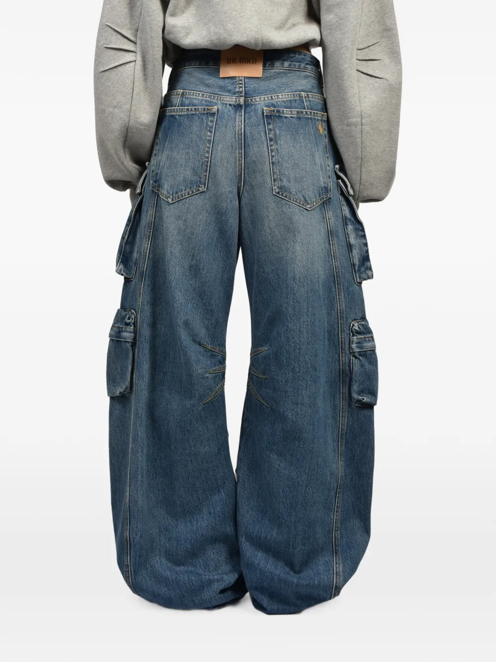 The Attico Cargo shorts Blauw