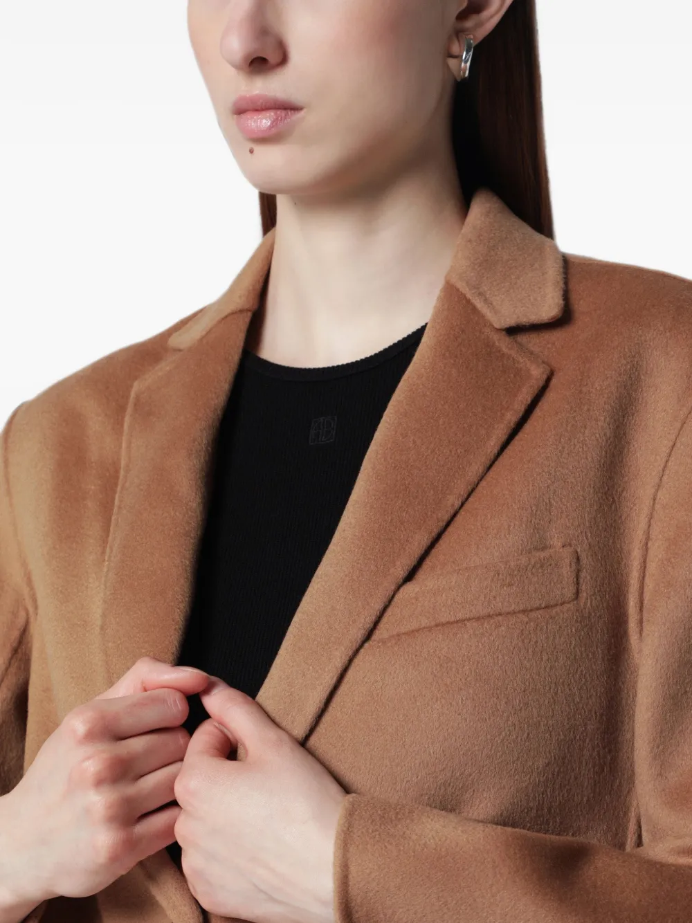 ANINE BING Quinn blazer met dubbele neus Bruin