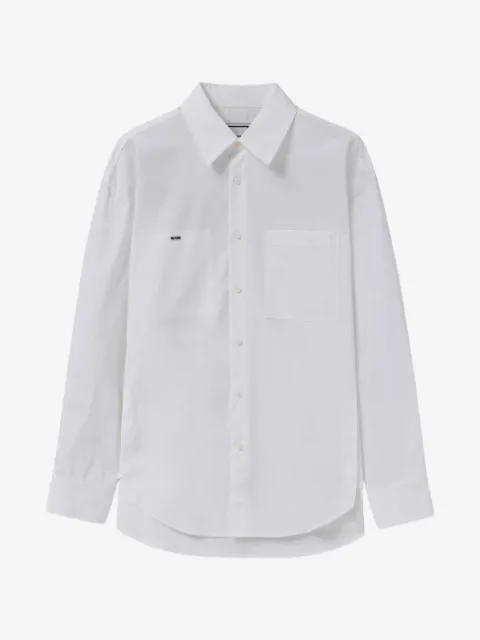 Wooyoungmi logo-print patch-pocket shirt
