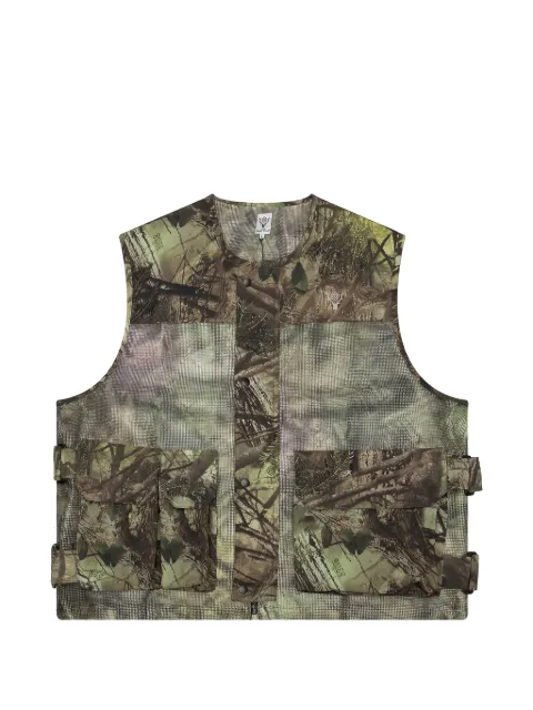 SOUTH2 WEST8 Armor camouflage-print gilet