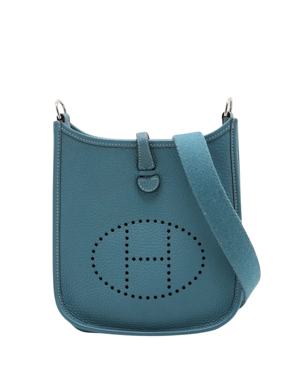 Hermès Pre-Owned 2024 Clemence Evelyne I TPM 16 crossbody bag - Blu