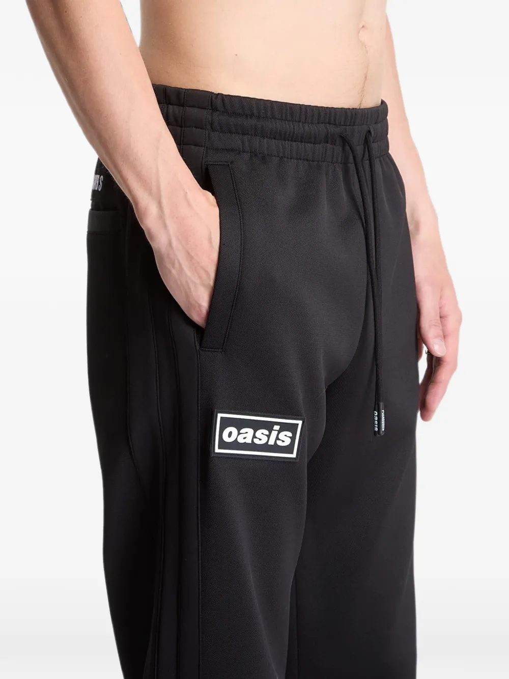 Pleasures Trainingsbroek met logopatch Zwart