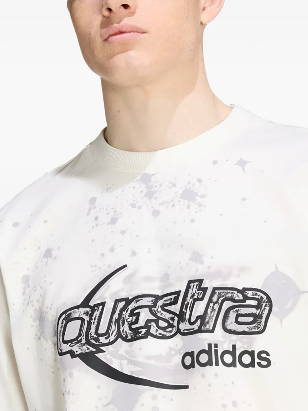 adidas Adilenium Questra graphic T-shirt Beige