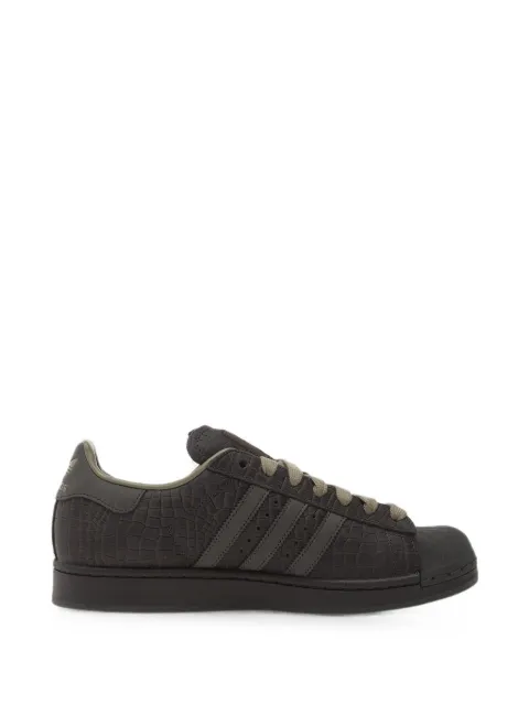 adidas Superstar II croc-effect sneakers