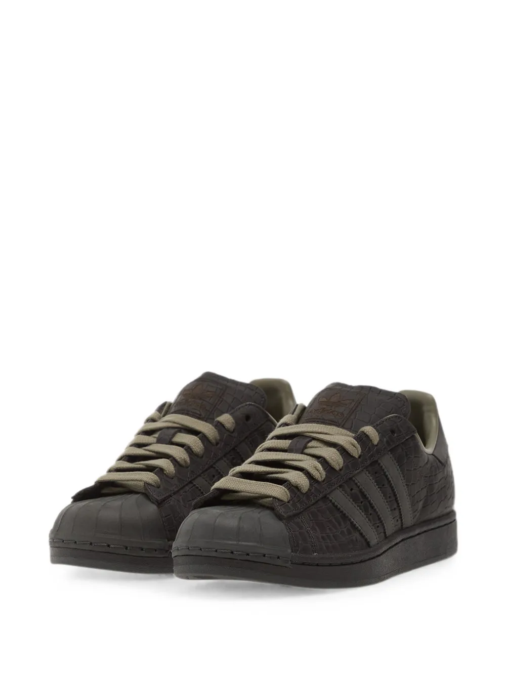adidas Superstar II croc-effect sneakers Bruin