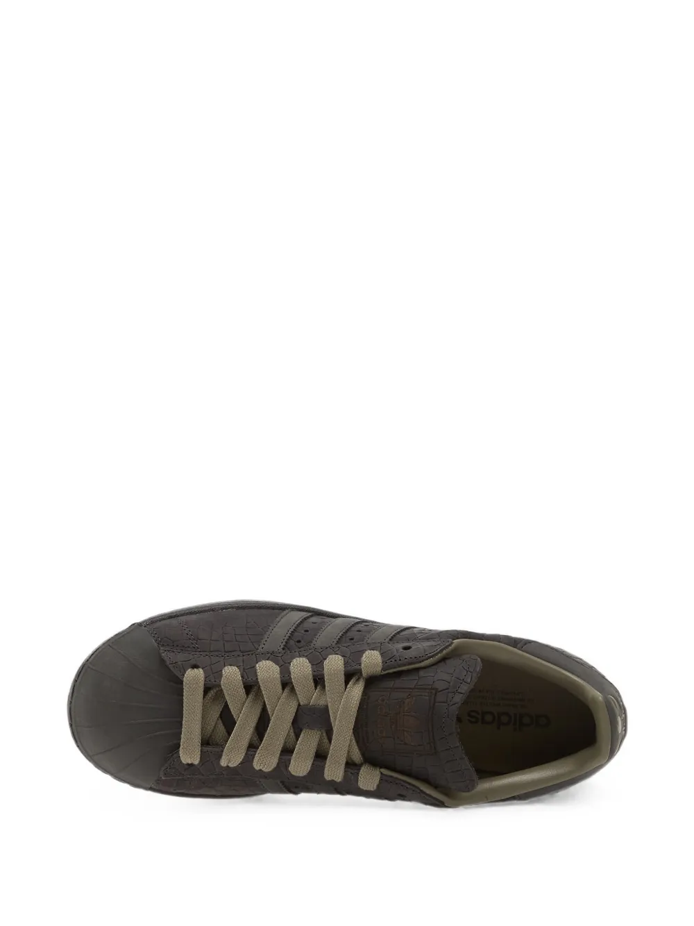 adidas Superstar II croc-effect sneakers Bruin