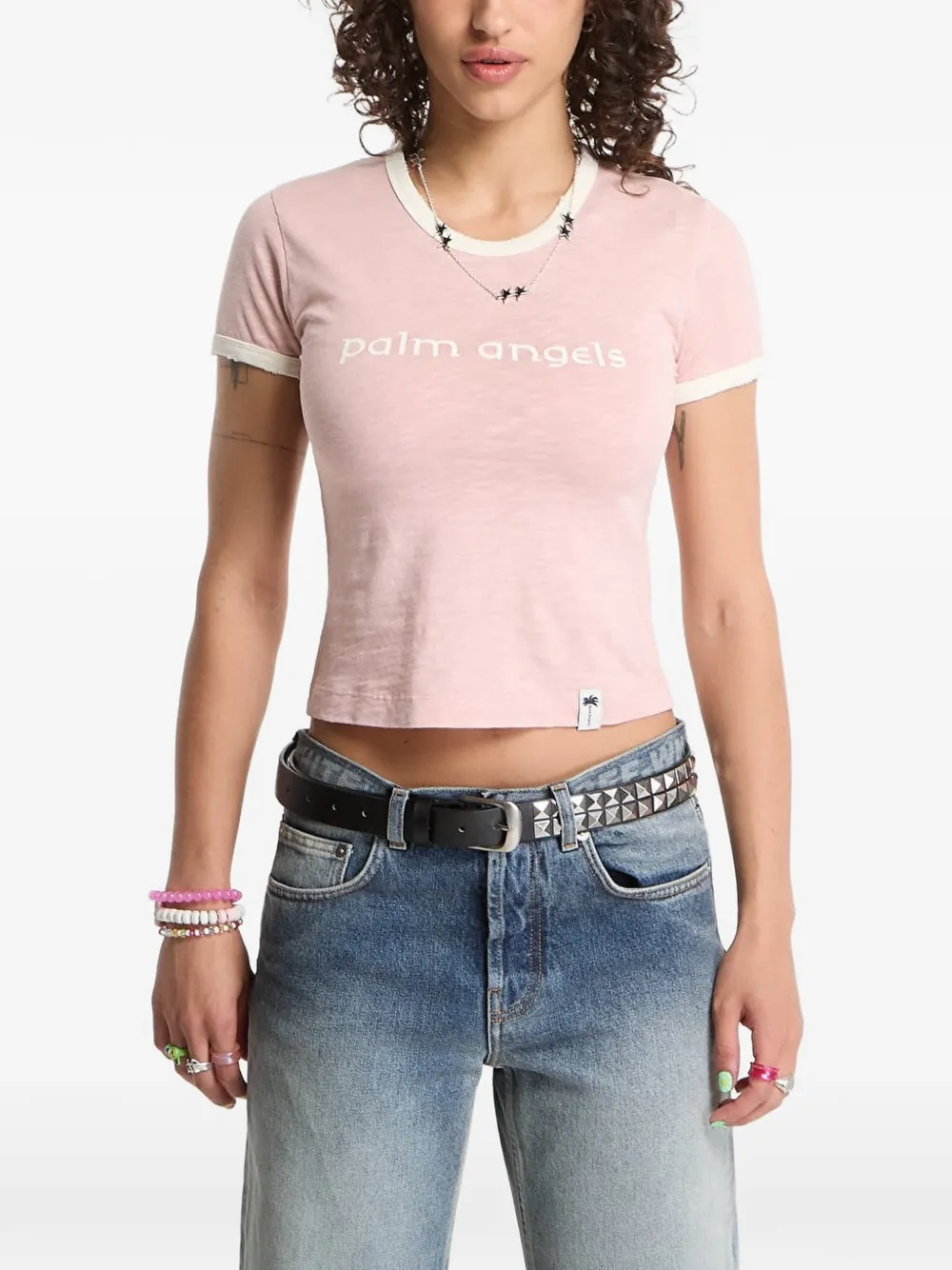 Palm Angels Hollywood slim-fit T-shirt - Rosa