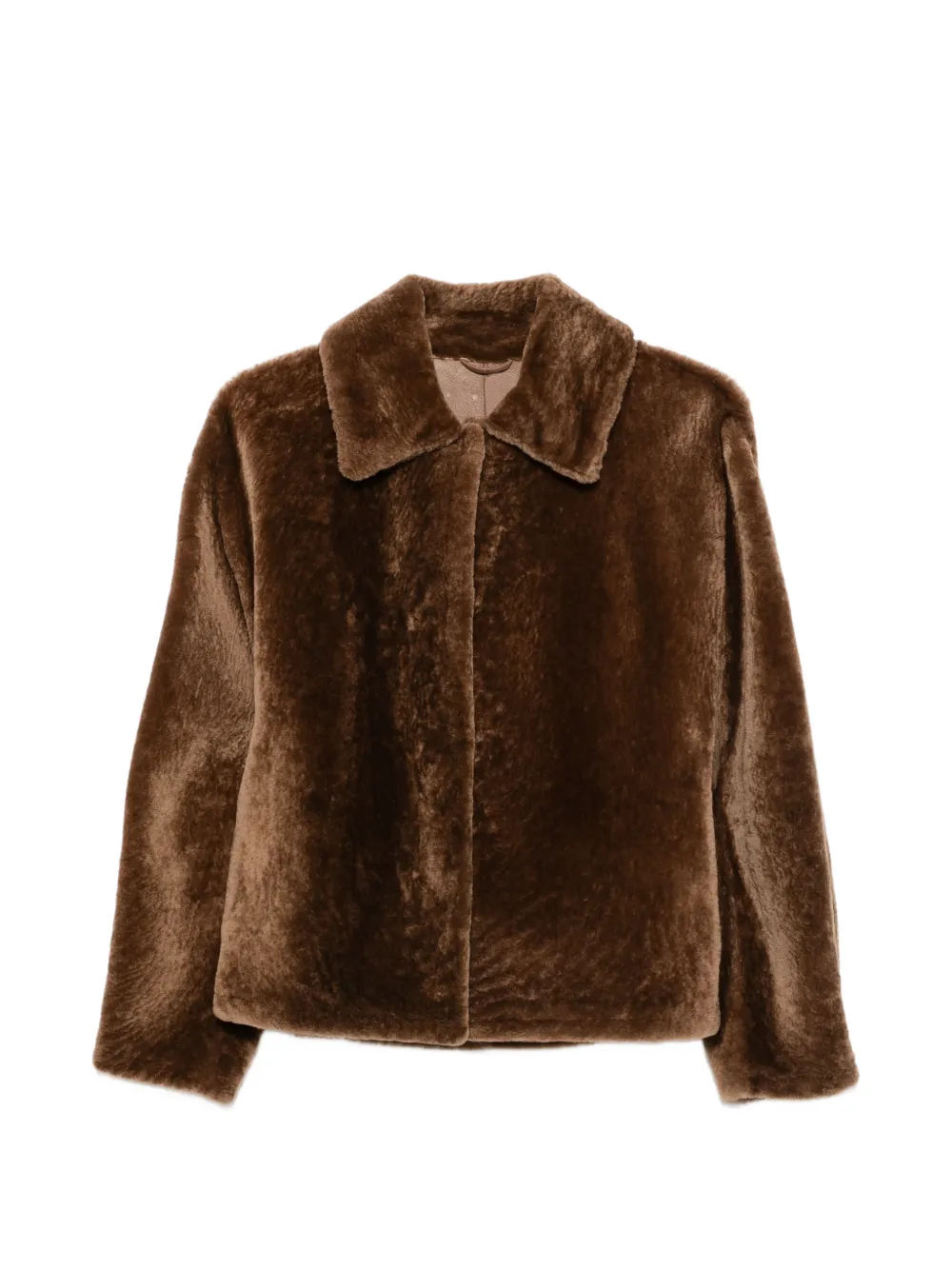 Manzoni 24 shearling jacket - Braun