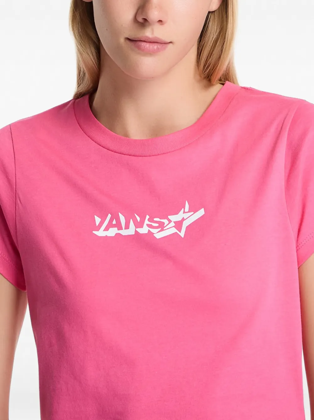 Vans Antares T-shirt met logoprint Roze