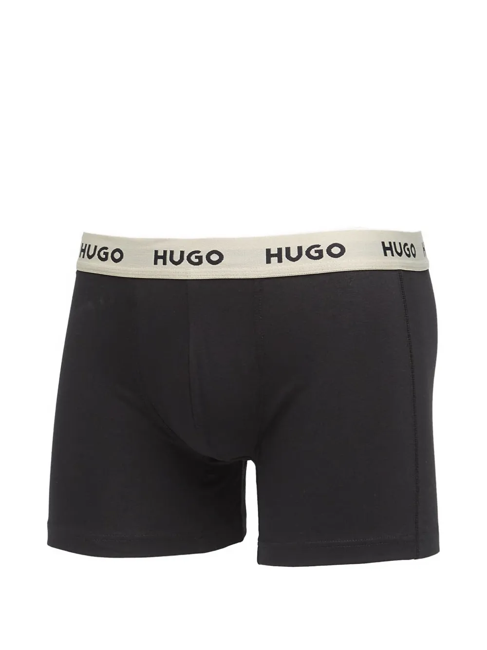 HUGO Drie boxershorts met logoband Zwart