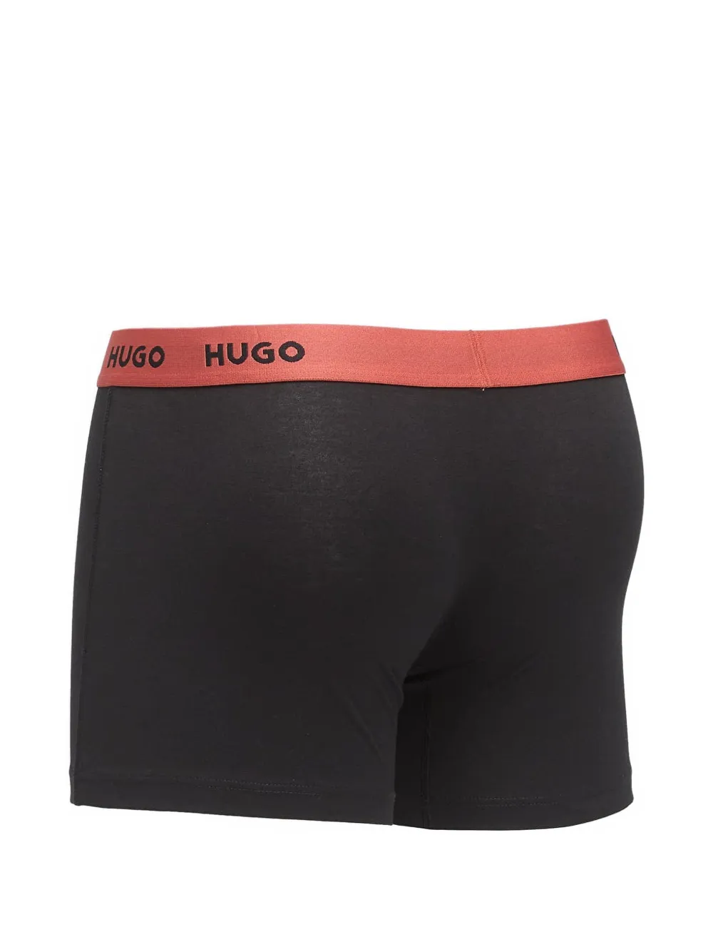 HUGO Drie boxershorts met logoband Zwart