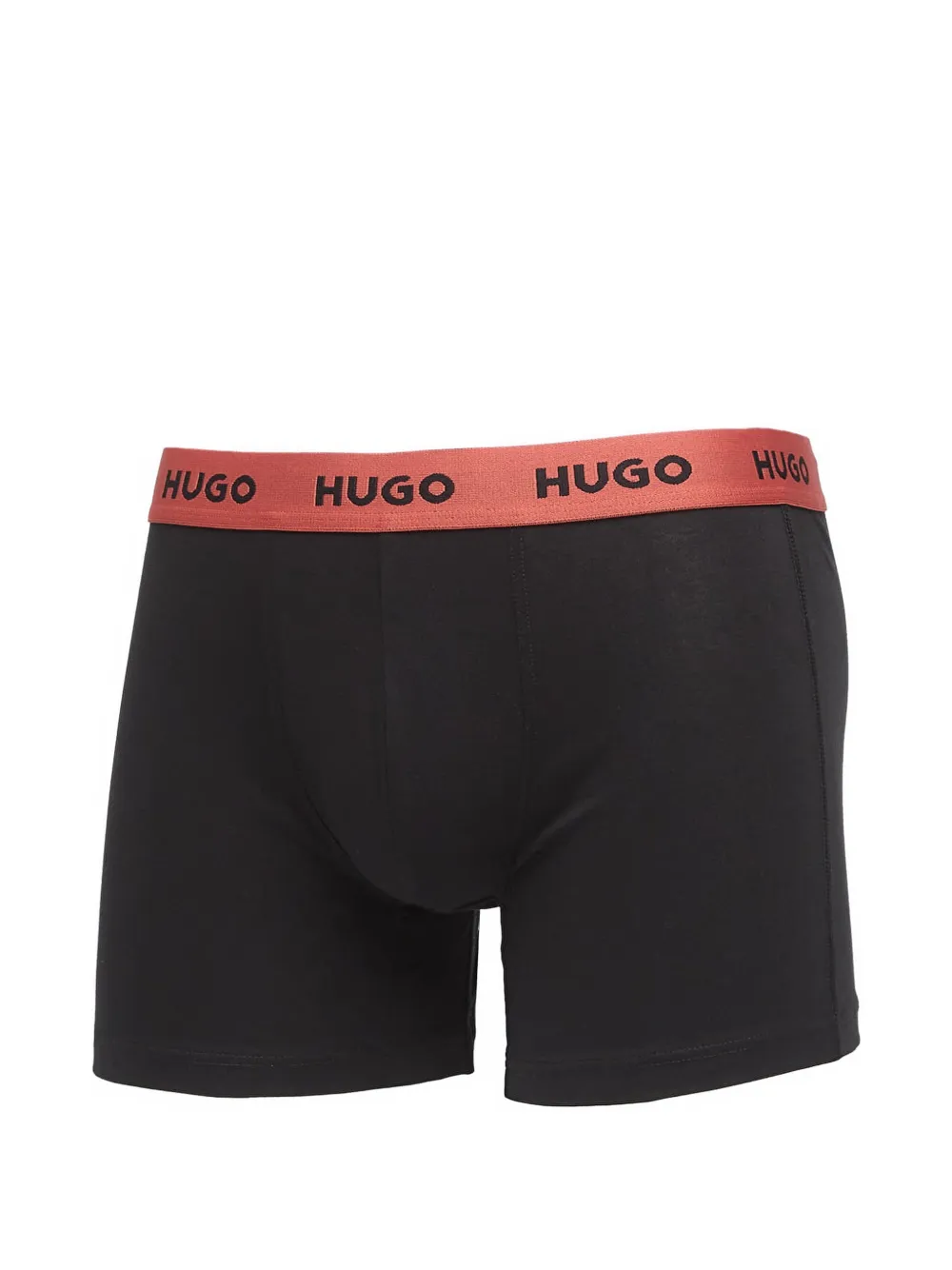 HUGO Drie boxershorts met logoband Zwart