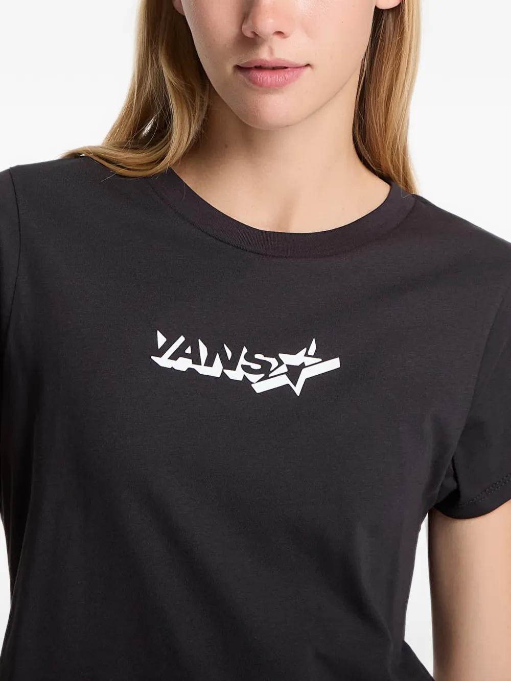 Vans Antares T-shirt met logoprint Zwart