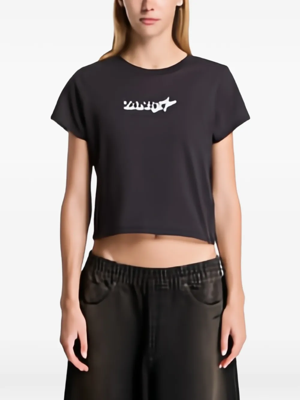 Vans Antares T-shirt met logoprint Zwart