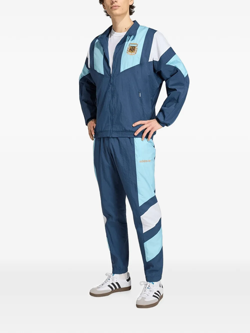 adidas Argentina Eqt panelled jacket Blauw