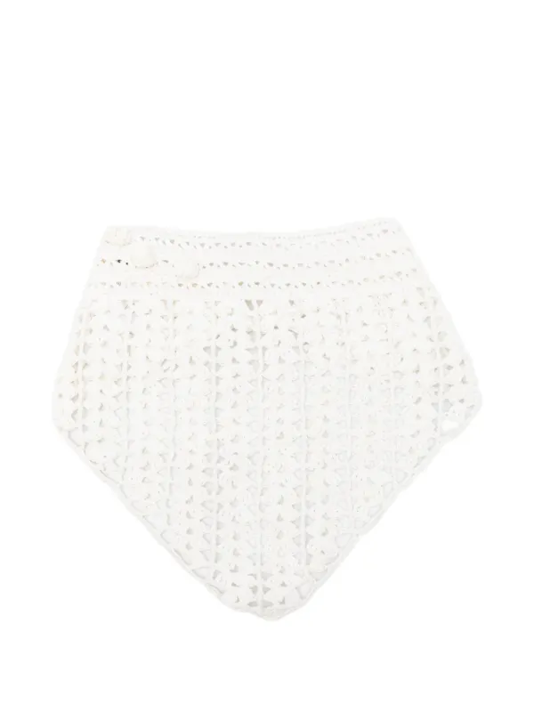 Magda Butrym Crochet Scarf in White