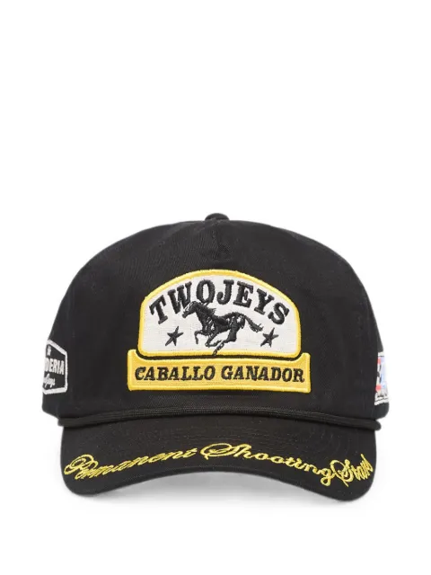 TWOJEYS Caballo Ganador logo-patch baseball cap