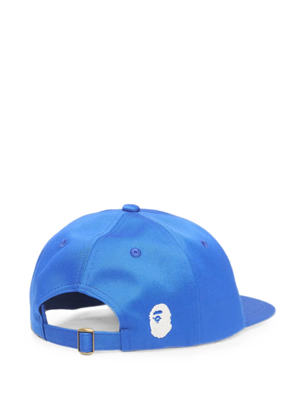 A BATHING APE Pet met geborduurd logo en vlakken Blauw