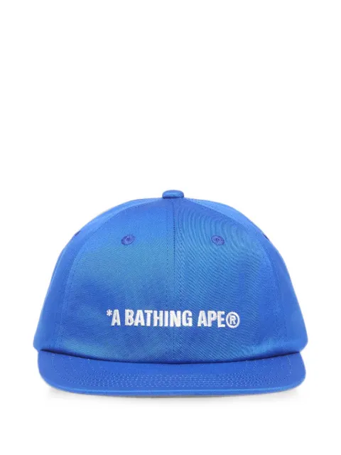 A BATHING APE® logo-embroidered panelled cap