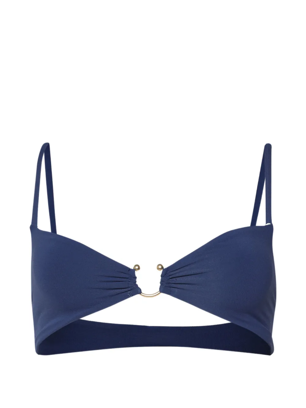 Bond-eye Carly crop reversible bikini top - Blu