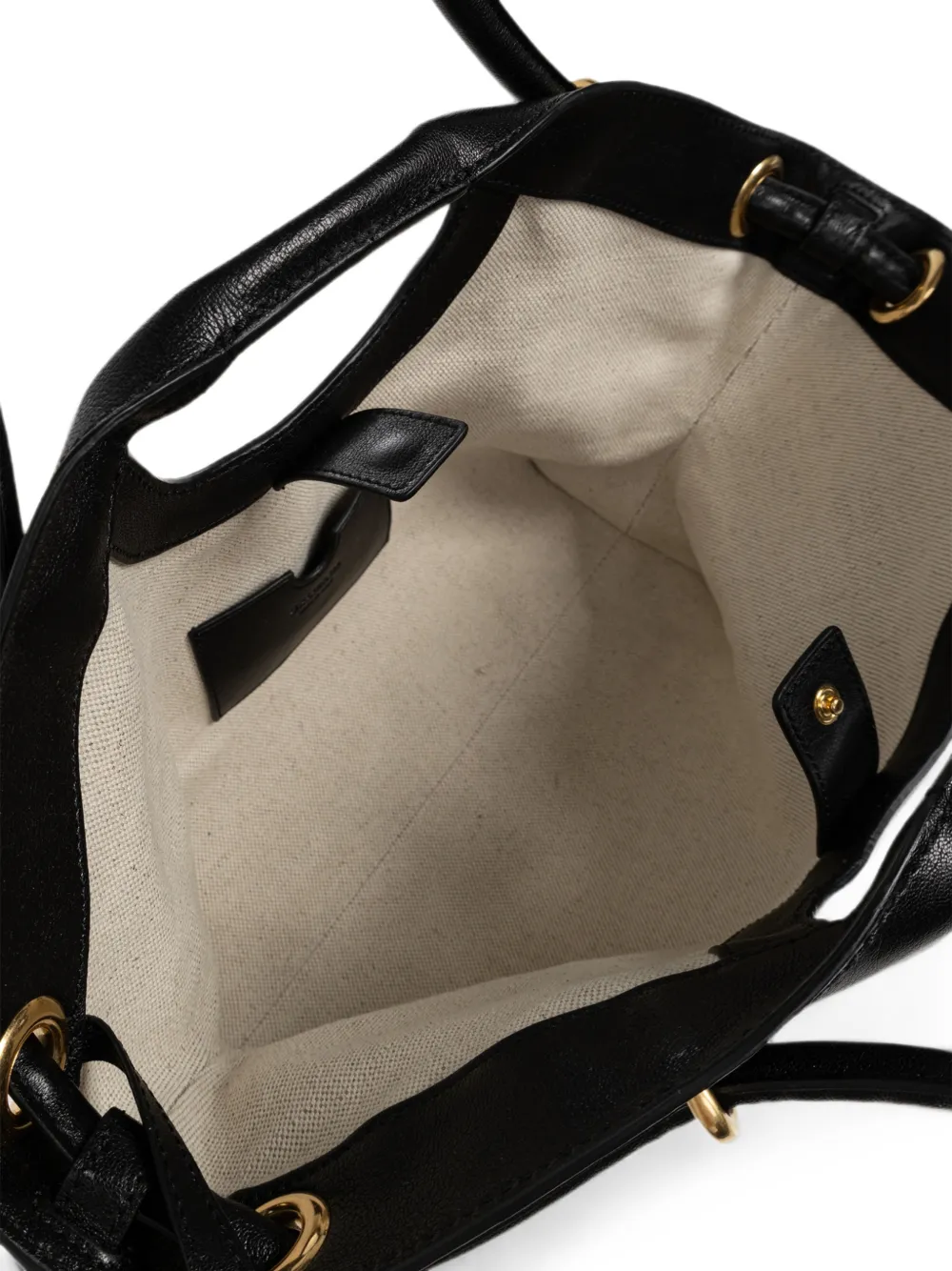 Balmain Canvas shopper met leren afwerking Beige