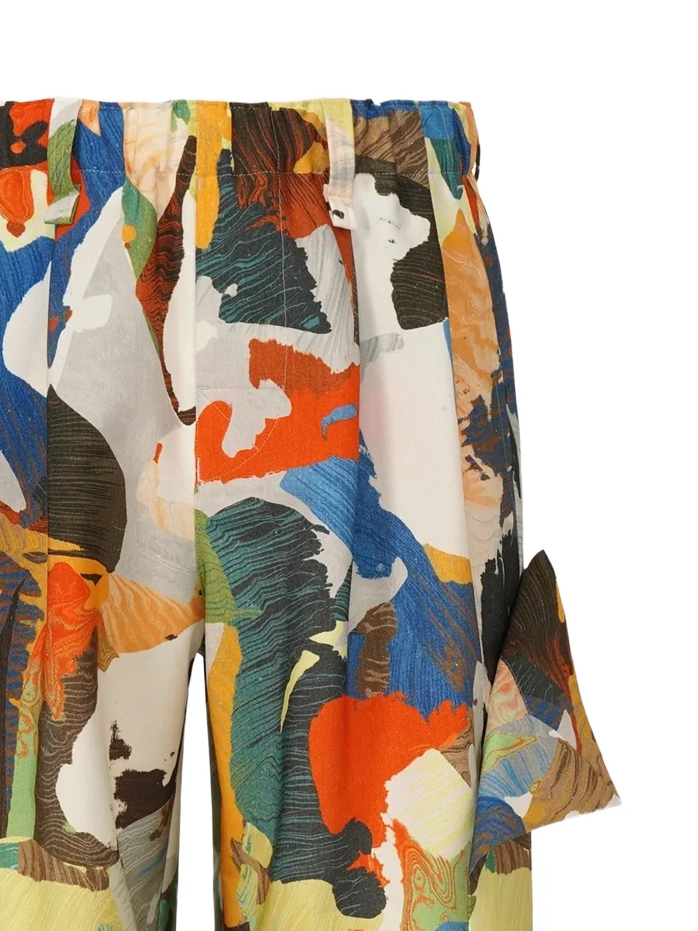 Homme Plissé Issey Miyake Palette Marbled cargo shorts Beige