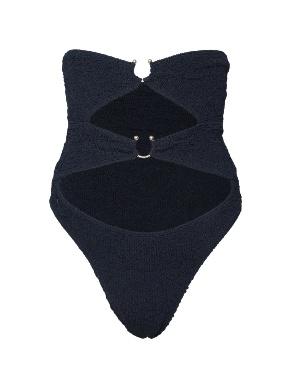 Bond-eye Lark Badeanzug mit Cut-Out - Schwarz