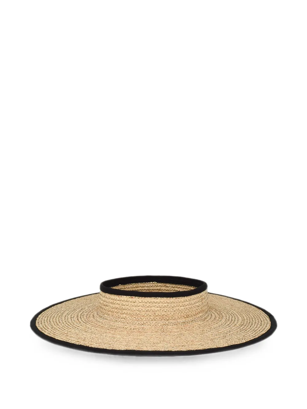 Gigi Burris Millinery Ines wide-brim visor - Toni neutri