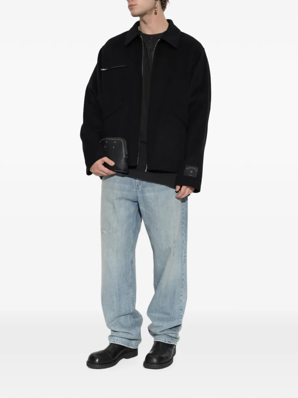 MM6 Maison Margiela Gerafelde jeans met vervaagd effect Blauw