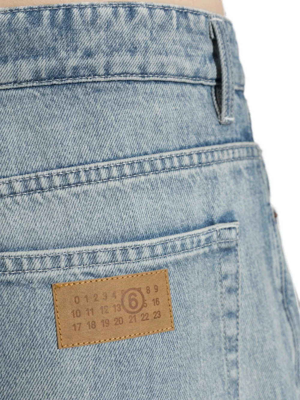 MM6 Maison Margiela Gerafelde jeans met vervaagd effect Blauw