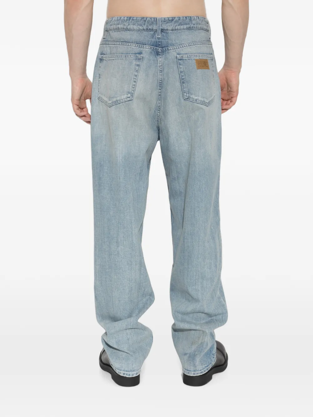 MM6 Maison Margiela Gerafelde jeans met vervaagd effect Blauw